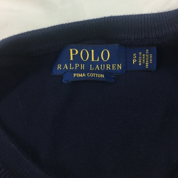 Small polo V-neck sweater - Picture 2 of 6
